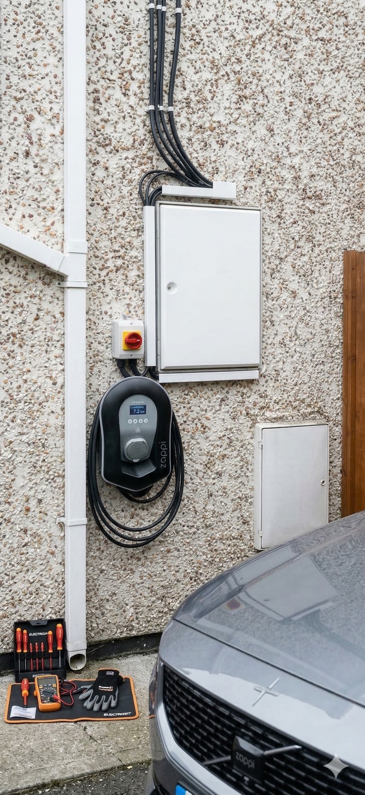 Commercial EV charger installation